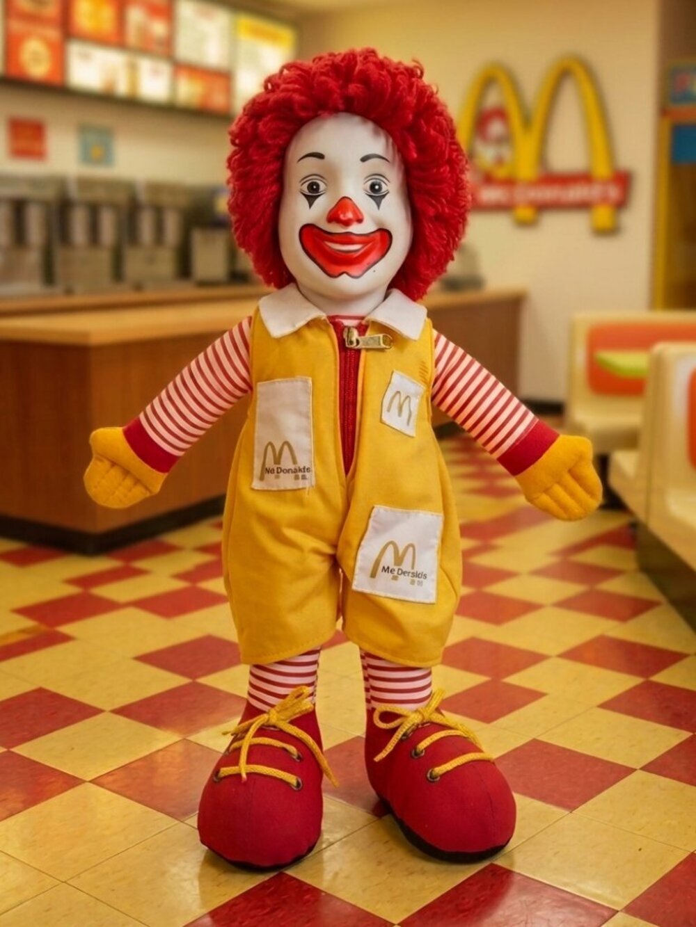 Vintage 1980s Ronald McDonald Plush Rag Doll